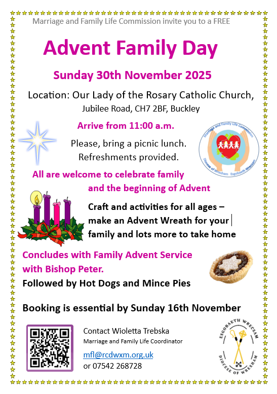 Advent Family Day – Sunday 30th November